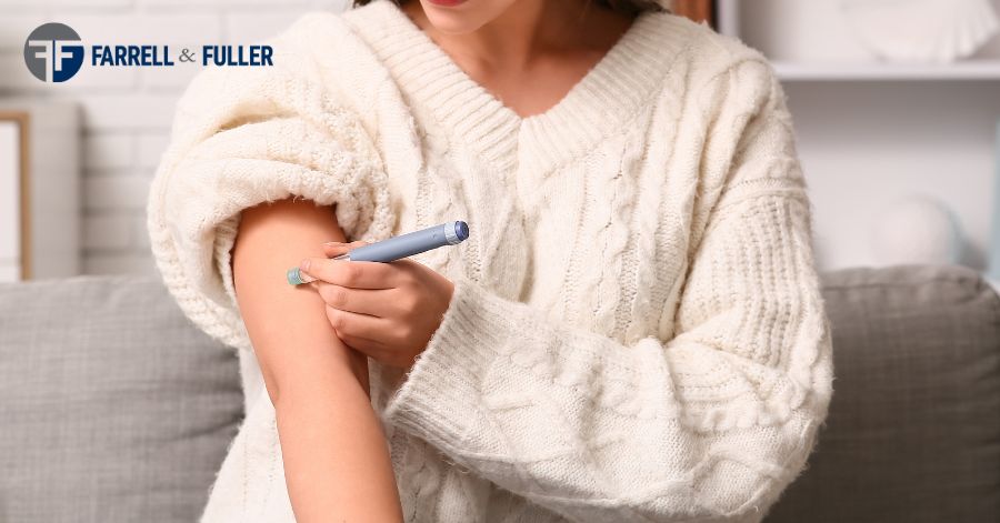 person using insulin